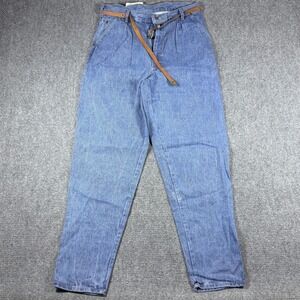 VTG Cotler Blues Alley Jeans Size 34 XL Blue Tapered Pleated Denim 80s Talon
